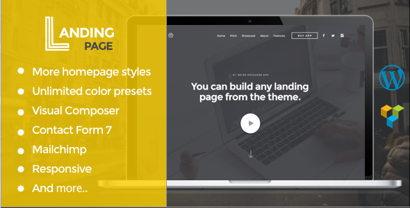 Landing Page WordPress Theme